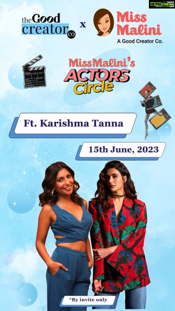 Karishma Tanna Instagram - Hello, Good Creator Co. fam! 🥰 We’re beyond stoked to introduce our all-star guest this time, none other than the beautiful @karishmaktanna 🤩❤️ Get ready for a juicy, suspenseful ride with @karishmaktanna’s stunning performance in the gripping new series “Scoop” on Netflix! 😍 As she joins us for another edition of @goodcreatorco’s Actor’s Circle with me. ❤️ Our aim has and always will be, to empower and equip creators with all the tools and guidance they need to make their big-screen dreams come true. ✨ With Actor’s Circle, we strive to provide inspiration, education, and guidance to help you connect the dots. Oh, and did we mention that every bit of it is packed with loads of fun and energy too? 💃🏻🥰 We want to hear from you, so don’t think twice before dropping your questions for Karishma. 🤍 We will select 15 lucky creators who will be a part of this grand circle. ⭕️ 🙌🏻 @goodcreatorlounge @goodcreatorco @missmalinievents #GoodCreatorCo #MissMalini #GoodCreatorCoActorsCircle #MissMalinisActorsCircle #ActorsCircle #CelebrityInterviews #MeetTheStars #KarishmaTanna