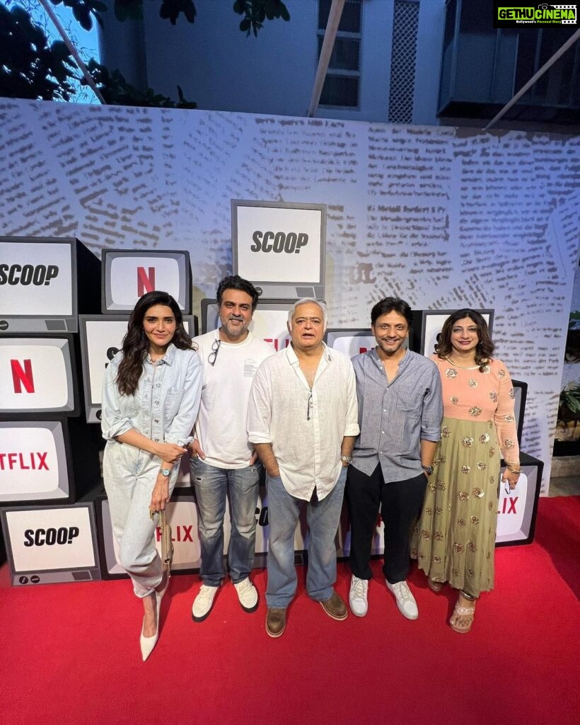Karishma Tanna Instagram - "Dear Team, I wanted to take a moment to express my heartfelt gratitude to each and every one of you for your exceptional dedication and hard work on our recently released show. #scoop .It has been an incredible journey, and I am immensely proud of what we have accomplished together. To my director, @hansalmehta thank you for your unwavering guidance, creative vision, and belief in me. You pushed me to explore new depths and challenged me to bring my best performance to the screen. Your expertise and leadership have been invaluable. Thank you @mrunmayeelagoo for creating a world wher I could live in and make my own❤️🙏 Thanku @netflix_in for showing confidence in me🥰❤️ To my producer, @matchboxshots @saritagpatil #sanjaysir thank you for your relentless efforts in bringing this project to life. I am grateful for the opportunities you have provided and the faith you have placed in me. To the entire team, my fellow actors, from the talented cast to the hardworking crew, your collective contributions have been nothing short of extraordinary. Each one of you has brought your unique skills and passion to this production, and it has truly been an honor to collaborate with such a dedicated and talented group of individuals. I want to express my deepest appreciation for your professionalism, teamwork, and the positive energy that filled our set every. I am forever grateful to have had the opportunity to work with such an incredible team. A special shout-out to @jignavora21 . I have no words to express. Thanku for believing in me and letting me be the one to portray ur life in the show. And last but not the least my very dear friend and an ace casting director @castingchhabra for giving me a role of a lifetime❤️🙏 With heartfelt gratitude, Jagruti Pathak. Karishma Tanna ❤️❤️
