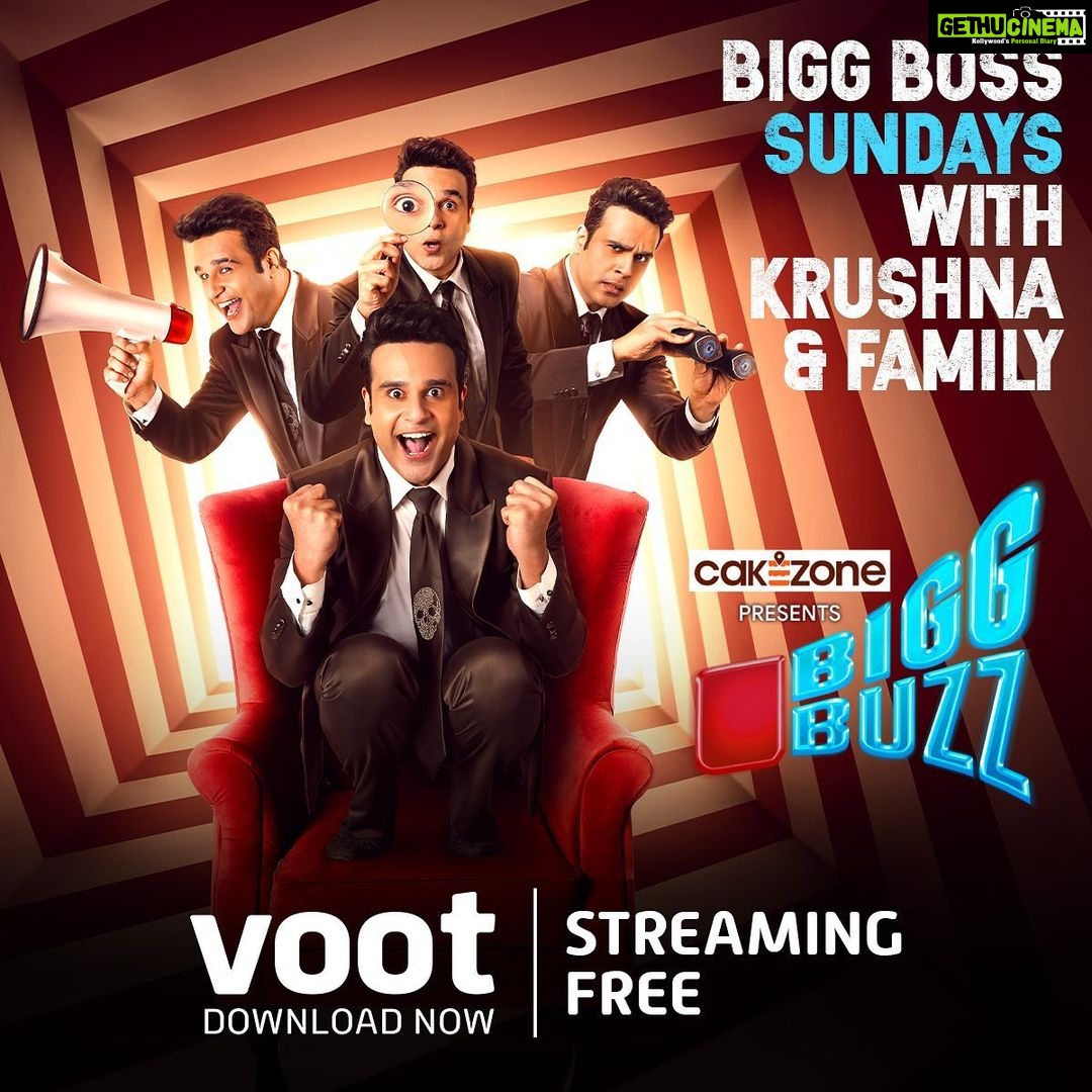 Kashmera Shah Instagram - Download now @voot #bigbuzz #biggbuzzonvoot #biggbuzzwithkrushnaandfamily @krushna30