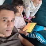 Kashmera Shah Instagram - Happy Valentine’s Day to the love of my life @krushna30 Thank you for loving me and letting me be the person I am. Love you for these mad beautiful babies. Love ya now and forever #krushna #krishaangksharma #rayaanksharma #chikupiku #kashmerashah #kashmirashah #valentinesday
