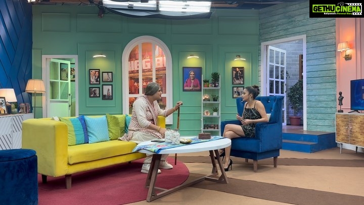 Kashmera Shah Instagram - #bts of #biggbuzz #biggbuzzonvoot #biggbuzzwithkrushnaandfamily @tinadatta @vankush_arora @subuhijoshi_essjay @kailashgandhi @voot