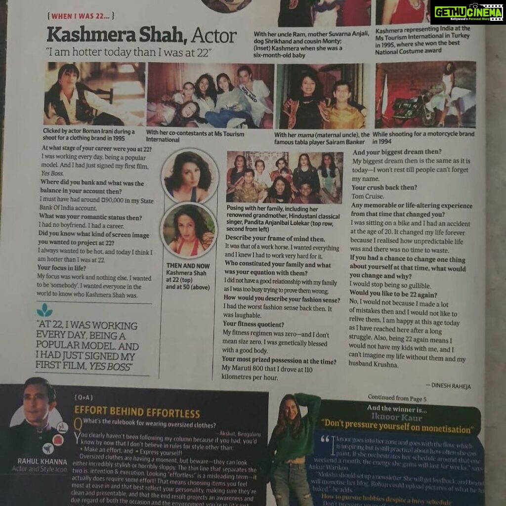 Kashmera Shah Instagram - My struggle and tribulations so well put by the one person that actually discovered me. Thank you @dineshrahejaworkshop and @htbrunch for this lovely piece and thank you @mrkhabri for digging this out. Have a good read @krushna30 @artisingh5 @rishaabchauhaan @klosetbykash @boofilmz #kashmerashah #kashmirashah #kash #kashisback #klosetbykash #journey #decade #stunning #sexy #sensuous #womendirectors #bollywoodhot #bollywoodfashion
