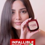Kashmira Pardesi Instagram - Using the Internet’s favourite powder, the *Infallible 24H Fresh Wear Foundation In A Powder* to keep my look locked in all day long. 24HR Full Coverage In Just 1 Swipe ✅ Covers Like A Foundation, Mattifies Like A Powder ✅ Transferproof | Waterproof | Sweat & Heat Proof ✅ Go get yours from @mynykaa to feel Infallible all-day, everyday. #AD @lorealparis #InfallibleFreshwear #InfallibleModeOn