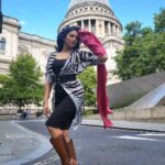 Kavita Kaushik Instagram - Not just desi but a Proud village girl running in the streets of London like a Mills & Boons character , #blessedwiththebest 💜❤ Clicks by #Raajan & #satveermankoo