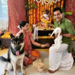 Kavita Kaushik Instagram - Ganpati Bappa Morya ❤🙏 New energy , New light , New beginings , New journeys and New adventures 😇 @justronnit You are amazing #blessed #Gratitude