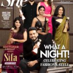 Keerthi shanthanu Instagram - When friends are winners 🏆 Winning an award along with your Best friend is always a moment to cherish 🎉 @mahatofficial 🤗😄 “Fashion Icon film / Fashion Icon television” 😍 Thank u @sifaawardsofficial @ajitmenon_trendz 😍 On the cover of @she_india 😍 #sifa2022 #bestfriends #awards
