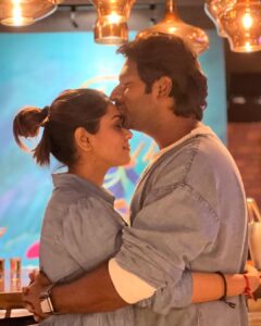 Keerthi shanthanu Instagram - We didn’t meet by accident, This woman is my Everything . ❤️ Happy bday wifey 😘 @kikivijay11 #hbd❤️ #hapybirthday #happybirthdaywifey #kiki