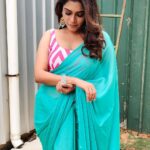Keerthi shanthanu Instagram – 🩵🩷
Got ready for #superjodi @zeetamizh every sunday 6.30pm .
With my anbarey @rjvijayofficial 🩵

Makeup & styling  by Meee😉
Saree & blouse : @_.rubeenavogueofficial._ @rubyafroz80 
Beautiful jewellery: @jcsjewelcreations 
Photography : @haritha_aruna 
Hairdo : @vama_moirangthem