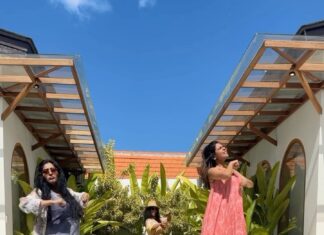 Keerthi shanthanu Instagram - When you go on a vacation with ur sisters and U can finally be your Weird true selves 🥴🤪🥳 @mahuvnish @gayathriraguramm @sulujeeva @gtholidays.in Thankooo🤩 #morningmadness #sisters #besttime #vacay #bali