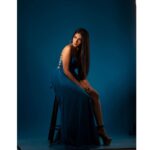 Khushi Dubey Instagram - Heaven in her smile, fire in her gaze....💙 . Clicked by @vishwasgonsalves Mua @makeupbyrimanandi Assisted by @lekhamarathe . . #khushidubey #khushians #love #blue #photoshoot #photography #gown #dress #outfitoftheday #ootd #ootn #style #fashion #beauty #seductive #theme #insta #shine #glam #potrait #glamour #bodycon #photography