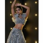 Khushi Dubey Instagram - Purity always dazzles…. Outfit: @the_adhya_designer Hair: @jagrutihairstylist Makeup: @the_glamourzone Photographer: @armanrathod . #khushidubey #khushians #love #photoshoot #style #aura #glamour #dress #gown #silver #sequin #lights #fashion #chikki #elegant