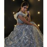 Khushi Dubey Instagram - Purity always dazzles…. Outfit: @the_adhya_designer Hair: @jagrutihairstylist Makeup: @the_glamourzone Photographer: @armanrathod . #khushidubey #khushians #love #photoshoot #style #aura #glamour #dress #gown #silver #sequin #lights #fashion #chikki #elegant