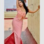 Khushi Dubey Instagram - Pink is my weapon💗 . . #khushidubey #khushi #khushians #babypink #pink #dress #outfit #bodycon #style #fashion #poser #beauty