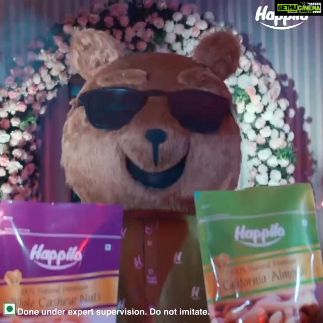 Kiara Advani Instagram - Give every occasion a foot-tapping twist and create moments of celebration with Happilo. Launching the newest Happilo TVC with @sidmalhotra and Happi the bear! Dance to the Happilo Hook Step and tag @happiloindia in your reels and stories now. Happi Happi Happilo 🕺💃🎵 Don’t let the party stop with Happilo’s Binge Party Sale where you can get your favourite dry fruit & nuts at 35-50% OFF Hurry up! Limited time offer.