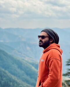 Kiran Abbavaram Instagram - On a Mountain Road Trip 🏍️🗻