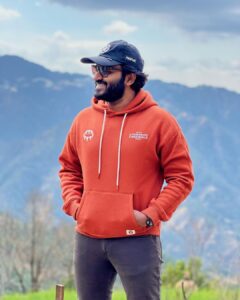Kiran Abbavaram Instagram - On a Mountain Road Trip 🏍️🗻