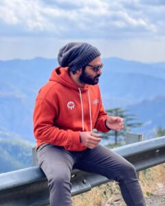 Kiran Abbavaram Instagram - On a Mountain Road Trip 🏍️🗻