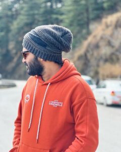 Kiran Abbavaram Instagram - On a Mountain Road Trip 🏍️🗻