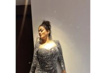 Kiran Rathod Instagram - A Night Full Of Stars 🌟 🤩 ✨️ 💛 💖 #filmfare #filmfaresouth #parlefilmfareawardssouth #filmfareawards2022 Bangalore, India