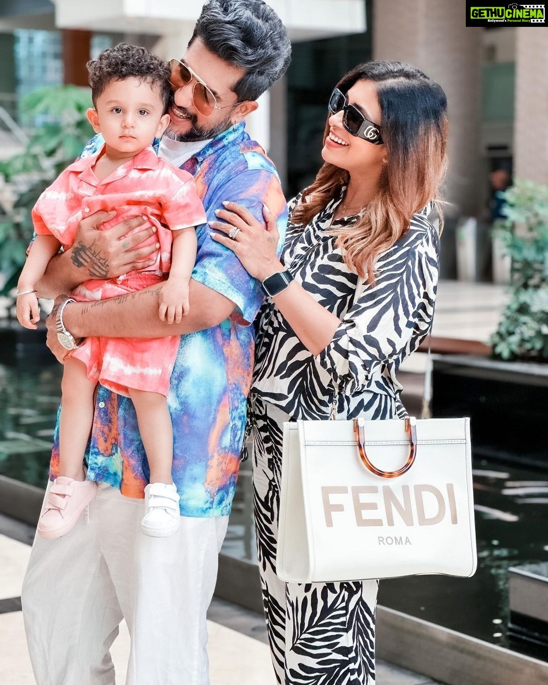 Kishwer Merchant Instagram - Have known this guy for 12 years now .. and I always thought we are not ready to be parents, but little did I know he was always more ready to be a father than me a mother !! He's a hands down father , and when it comes to nirvair he doesn't even need me to help take care of him ❤️🌷 Happy Father's Day @suyyashrai ❤️ @nirvair.rai loves u and is so proud to be Ur son ❤️🧿