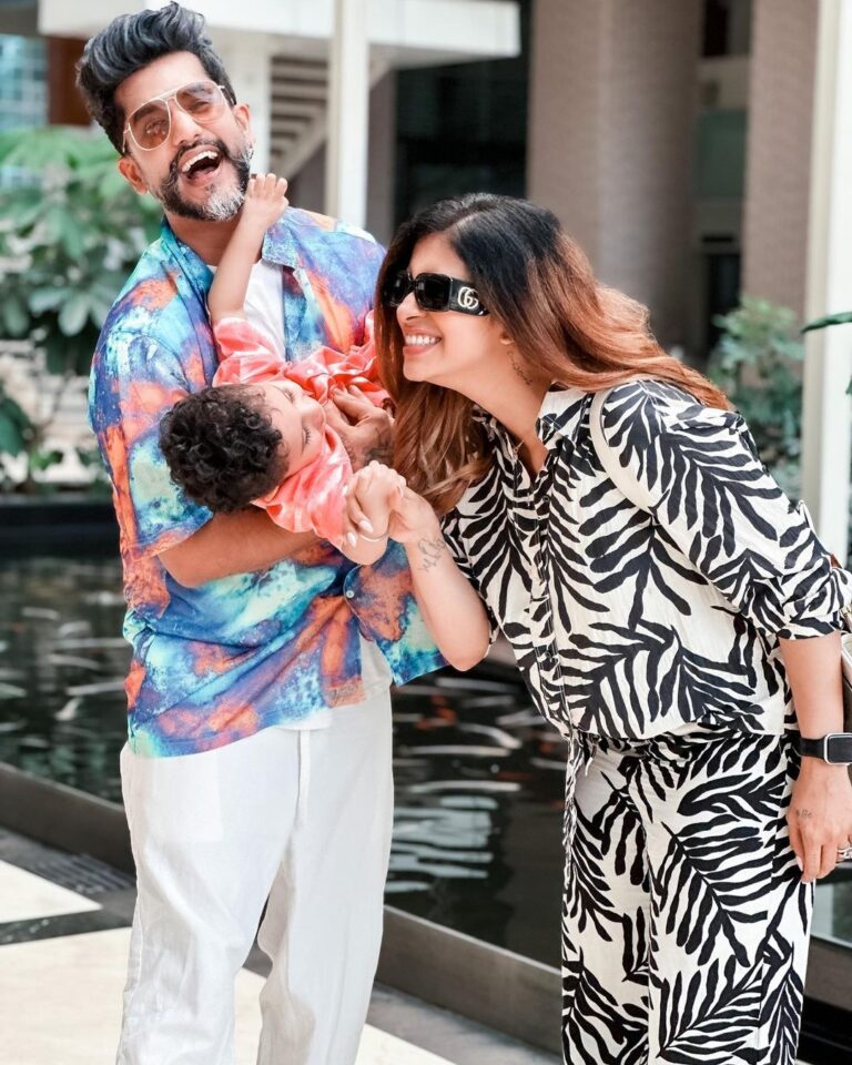 Kishwer Merchant Instagram - Have known this guy for 12 years now .. and I always thought we are not ready to be parents, but little did I know he was always more ready to be a father than me a mother !! He's a hands down father , and when it comes to nirvair he doesn't even need me to help take care of him ❤️🌷 Happy Father's Day @suyyashrai ❤️ @nirvair.rai loves u and is so proud to be Ur son ❤️🧿