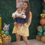 Kratika Sengar Instagram - It feels like yesterday when I held you for the first time. I couldn't believe how I fell in love with you, in an instant. Love that has just been growing with each passing day. Never knew I could love someone, with all my heart & soul.. You changed my life, my heart, you changed me, my little one❣️🧿 Thankyou for choosing me, to be your mother.. I pray to Mata Rani that, you grow to be a beautiful, good & a compassionate human being. May She bless you with all the happiness and the best of health always. Devika Dheer, you are our Gem. You are priceless to us and there is no other like you. You bring smiles to those around you.. With all my heart I wish you a Very Happy 1st Birthday (in the true sense) MY BABY ❣️🧿 Jai Mata Di Har Har Mahadev 🔱