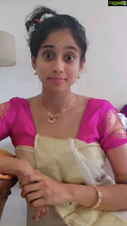 Krisha Kurup Instagram - When someone asks for Vishu kaineetam (വിഷു കൈനീട്ടം) . . #feltcutedefinitelydeletinglater
