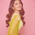 Krithi Shetty Instagram - #dreamy #vibes 🌼⭐️ Also I hope you are doing well…and are having a nice day 😊 take care 💛 • Outfit @madsamtinzin Jewellery @amrapalijewels Styling @archamehta Team @poorvjainn @ira_bindal H & M @krishnakami @makeupbysalonij