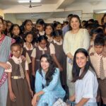 Krithi Shetty Instagram - Visited @devnarfoundationfortheblind and met these angels today…who were truly the most polite and brilliant kids I’ve ever seen….they were so happy and grateful for what they have 🌸 a lot to learn from them 💞 a huge shoutout to the true heroes Dr.Saibaba Goud and Mrs. Jyothi saibaba Goud for running this place so passionately…it was wonderful meeting you 🙏🏼 (Last slide shows how happy they made Me feel 🌸)