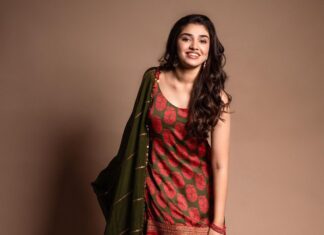 Krithi Shetty Instagram - You are the sun in your life because everything revolves around you but why not also be the sunshine in other’s lives and make the world brighter ✨🤗 #stayhappy #stayblessed #yourespecial 💝 • • Outfit - @pooja.keyur Jewellery- @houseofqc Styling - @ashwin_ash1 & @hassankhan_3 Shot by - @hemanth_kumanan H&M - @venkymakeupstudio @chaks_makeup