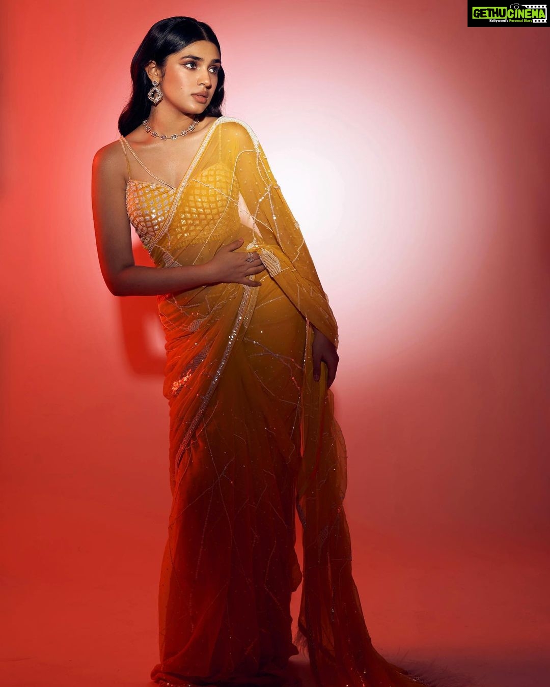 Krithi Shetty Instagram - The glow up is never external 🥰 • • Styled by @jukalker Styling team @pratimajukalker Saree @nitikagujralofficial @amigos.rizwan Jewellery @akoyajewels Makeup @pinkylohar Hair @kamaldeepss Photographer @ishan.n.giri Asst @louis_prashanth Retoucher @enhancingmoments