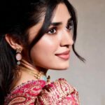 Krithi Shetty Instagram - Real eyes realise real lies 👁️ 👁️ • • Styled by @tanishqmalhotraa Wearing @taruntahiliani Photographer @venurasuri Earrings & Necklace @aulerthofficial Rings and bangle by @ajewelsbyanmol Assited by @thestylethesaurus_ M & H @sadhnasingh1 @kamaldeepss
