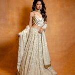 Krithi Shetty Instagram - The glow from within + some highlighter 😉 • • Styled by @tanishqmalhotraa Wearing @taruntahiliani Photographer @kiransaphotography Earrings @goldenwindow @ascend.rohank Necklace @ajewelsbyanmol Ring by @aulerthofficial Assited by @thestylethesaurus_ M & H @pinkylohar @kamaldeepss