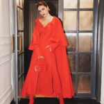 Kriti Sanon Instagram - The mood is RED in a monochromatic @maisonvalentino ❤️ HMU @aasifahmedofficial @adrianjacobsofficial Styled by @sukritigrover 📸 @pixel.exposures