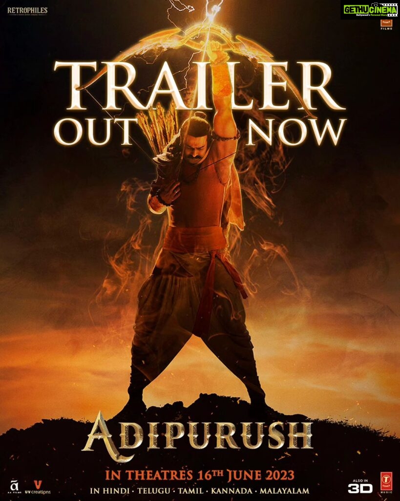 Kriti Sanon Instagram - Hari Anant, Hari Katha Ananta🙏🏻 Jai Shri Ram जय श्री राम జై శ్రీరాం ஜெய் ஸ்ரீ ராம் ಜೈಶ್ರೀರಾಂ ജയ് ശ്രീറാം #AdipurushTrailer out now! Link in Bio. #Adipurush in cinemas worldwide on 16th June. @actorprabhas @omraut #SaifAliKhan @mesunnysingh #BhushanKumar #KrishanKumar @vfxwaala @rajeshnair29 @devdatta.g.nage @ajayatulofficial @manojmuntashir @shivchanana @neerajkalyan24 @tseriesfilms @tseries.official @retrophiles1 @uvcreationsofficial @officialadipurush @uppalapatipramod #Vamsi @aafilms.official