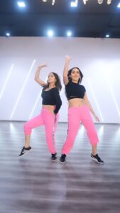 Kritika Sharma Instagram - Late for this trend but we made it 🙄😝✌🏻 #trend #trendingnow #reels #reelkarofeelkaro #reelitfeelit #sisters #sharmasisters