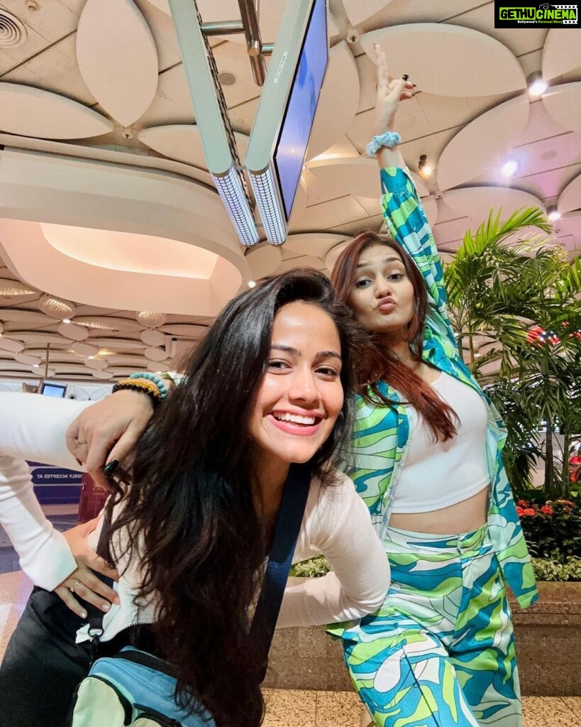 Kritika Sharma Instagram - Let the fun begin @itsshubhanshisingh ❤️ Outfit @themicromoda @publiquedom Stylist: @the_neerajpandey #travel #thailand #friends #girlstrip #love #friendship KLIA - Kuala Lumpur International Airport