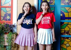 Kritika Sharma Instagram - Yaaay! We have finally launched our merch! Never thought this would even be real some day but we made it possible because of you guys . BUY NOW  @sharmasisters1027 Thank you so much
Please show some love and buy as much as you can 
Don’t forget to tag us we will repost on our Instagram stories ! #sharmasisters #sharmasistersmerch 
ORDER NOW AT @sharmasisters1027 ! @tanyasharma27 @merchit.in 
Location @setsbythebay 
📸 @virajjoshiii