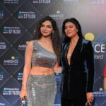 Kriti verma Instagram - What a pride to host Ms Universe @sushmitasen47 mam. Such a lovely and fun times we had. You are amazing ❤️❤️❤️ Respect 🙏🧿 . . . . . . . #kriti #kritiverma #actor #actorslife #sushmita #sushmitasen #missuniverse #trending #viral #htmoststylistawards #anchor #host #tallgirls #jaimatadi🙏 Mumbai, Maharashtra