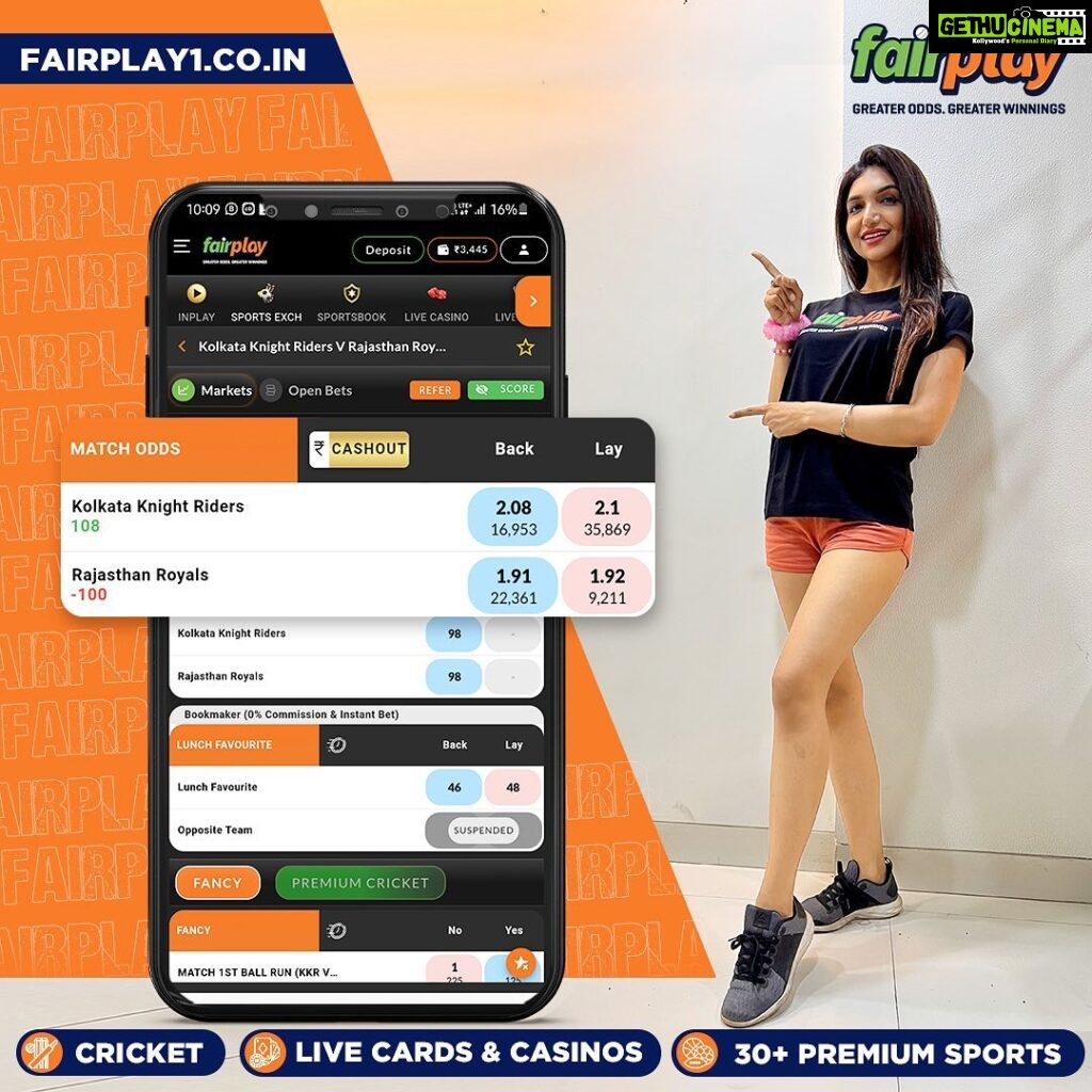 Kriti verma Instagram - Use Affiliate Code KRITI300 to get a 300% first and 50% second deposit bonus. The thrill of the IPL continues as it's heading towards the final few weeks. Stand the best chance to win big during the IPL by predicting the performance of your favorite teams and players. 🏆🏏 Get a 15% referral bonus on inviting your friends and a 5% loss-back bonus on every IPL match. 💰🤑 Don't miss out on the action and make smart bets with FairPlay. 😎 Instant Account Creation with a few clicks! 🤑300% 1st Deposit Bonus & 50% 2nd Deposit Bonus, 9% Recharge/Redeposit Lifelong Bonus/10% Loyalty Bonus/15% Referral Bonus 💰5% lossback bonus on every IPL match. 👌 Best Market Odds. Greater Odds = Greater Winnings! 🕒⚡ 24/7 Free Instant Withdrawals Setted in 5 Minutes Register today, win everyday 🏆 #IPL2023withFairPlay #IPL2023 #IPL #Cricket #T20 #T20cricket #FairPlay #Cricketbetting #Betting #Cricketlovers #Betandwin #IPL2023Live #IPL2023Season #IPL2023Matches #CricketBettingTips #CricketBetWinRepeat #BetOnCricket #Bettingtips #cricketlivebetting #cricketbettingonline #onlinecricketbetting