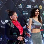 Kriti verma Instagram - Happy faces 🧿🧿 When both the sides of the mic are hilarious 😂😂 . . . . . . #kriti #kritiverma #actor #host #anchor #tallgirl #model #htmoststylistawards #hindustantimes #biggboss #mtv #roadies #love #jaimatadi 🧿🙏 @ambiencegroup_in