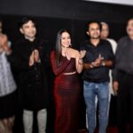 Krutika Desai Khan Instagram - All about the premiere night ✨♥️ Outfit - @sassafrasindia @shae_by_sassafras Style Partner - @6degree.co @ceejey777 #movie #premiere #premanubandh #krutikadesai #kd #happiness #art #success #gratitude #spreadlove