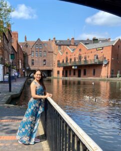Krutika Desai Khan Instagram - ‘S blissful & Content heart 🥰🤍 Outfit - @sassafrasindia Accessories - @nyela.pret #KrutikaDesai #kd #unitedkingdom #UK #travel #shoot #film #leisure #luxury #lifestyle #fashion #blue #ootd #dance #food #street #bhm #birmingham #beauty #joy #happiness #bliss #content #laughter #positivevibes #justme #asiangirl #mumbai #spreadlove ♥️ Five Ways Open Space