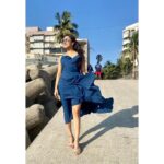 Krutika Desai Khan Instagram - Beating the summer’s with mumma’s special drink 🥒🍍🥝 #krutikadesai #kd #fyp #explorepage #explore #blue #ootd #summer #goodvibes #happiness #positivevibes #spreadlove 💙