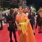 Kushboo Instagram – Taking tradition and culture of our beautiful nation, INDIA, forward, with pride!

At Cannes, walking the red carpet in a traditional South Indian Kanjeevaram saree. Each saree is handwoven, helping our weavers to keep the art alive. 

What an honor to represent our country as the delegation team at this prestigious festival. 
Walking with the team of our official entry to Cannes, a Manipuri film #ISHANOU was a pride. 

#IndiaAtCannes
#Cannes2023 
#Sareelove 
#tradition 
#culture 
#handcrafted

Makeup & hair by @lagsa_prassanna
Thank you Lagsa. You are incredible. 
❤️❤️❤️ Cannes, French Riviera, France