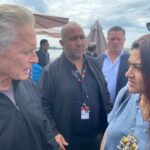 Kushboo Instagram - When you are in a serious discussion with The Man himself. So humble, down to earth and a simple man. #MichaelDouglas #IndiaAtCannes #Cannes2023 Cannes, French Riviera, France
