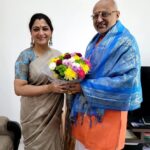 Kushboo Instagram - Met the Epitome of Sacrifice, altruism and unwavering commitment to dharma, Shri #CPRadhakrishnan avl and congratulated him on the gubernatorial appointment. The people of Jharkhand are lucky to have a selfless sevak as their new Governor.