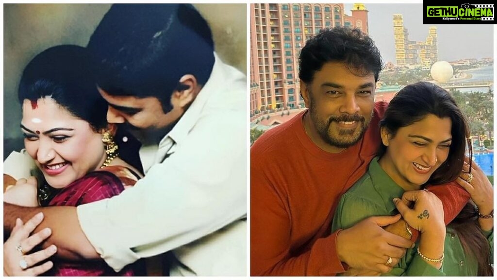 Kushboo Instagram - Then and now. 18 yrs later, nothing has changed.. #forevermine #forlife #betterhalf❤️ #loveyou