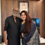 Kushboo Instagram - A casual meeting with #Superstar over a cup of tea and laughter is all it takes to bring happiness and joy. Always a pleasure to be in your august company Sir. Thank you for those words of love n kindness. Much love to you . ❤️❤️❤️
