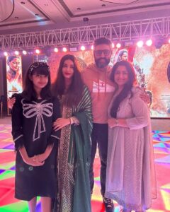 Kushboo Instagram - All about last eve.. about celebration, love, fun and memories! 
#PS1
❤️❤️❤️❤️❤️
@suhasinihasan @trishakrishnan @brinda_gopal @aarti.ravi @bachchan @aishwaryaraibachchan_arb